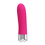 Pretty Love Sebastian Textured Silicone Bullet Vibrator delivers 12 vibration modes w/ a textured shaft for more stimulation + convenient memory function. Pink-GIF.