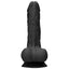 RealRock 7" Realistic Dildo With Balls & Suction Cup has soft skin-like material over its firm, squishy body for realistic sensations thanks to the G-/P-spot head, veiny shaft & balls. Black. (3)