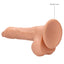 RealRock 8" Realistic Dildo With Balls & Suction Cup has velvety-soft skin over its firm yet squishy body for an incredibly realistic feeling thanks to the G-/P-spot head, veiny shaft & balls. Flesh-suction cup.