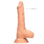RealRock 8" Realistic Dildo With Balls & Suction Cup has velvety-soft skin over its firm yet squishy body for an incredibly realistic feeling thanks to the G-/P-spot head, veiny shaft & balls. Flesh-soft TPE.