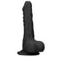 RealRock 8" Realistic Dildo With Balls & Suction Cup has velvety-soft skin over its firm yet squishy body for an incredibly realistic feeling thanks to the G-/P-spot head, veiny shaft & balls. Black.