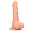 RealRock 9" Realistic Dildo With Balls & Suction Cup has firm yet squishy body that feels like the real thing & has a phallic G-/P-spot head, veiny shaft & balls for safe anal or vaginal play. Flesh.