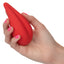 Red Hot Flicker vibrating clitoral massager has 10 vibration modes and precision flickering tip - hand