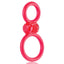Screaming O - Ofinity Plus - vibrating cockring has a textured mini motor in a figure-8 design you can wear in 2 ways. Red (2)