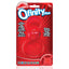 Screaming O - Ofinity Plus - vibrating cockring has a textured mini motor in a figure-8 design you can wear in 2 ways. Red - package.