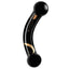 Secret Kisses 5.5" Handblown Double-Ended Glass Dildo has a curved shaft & 2 spherical ends to target your G-spot in luxurious style.
