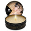  Shunga Mini Scented Massage Candle - Vanilla Fetish is made w/ 100% natural oils to nourish skin & perfumes the air w/ vanilla, perfect for romantic getaways.