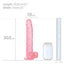 Size Queen™ - 10" Dildo - firm & flexible 10" dong has a realistic phallic head & veiny shaft with a harness-compatible suction cup for hands-free fun, solo or partnered. Dimension.