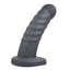 Sportsheets Banx 8" Ribbed Hollow Silicone Sheath Dildo has a ribbed, hollow shaft & can be used as a dildo, strap-on, or penis extender. It can also hold a vibrating toy for versatile play. (3)