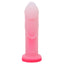Tantus Cush 02 Dual-Density Silicone G-Spot Dildo has two phallic ridges at the head & halfway along the shaft to stimulate your G-spot or P-spot the way they deserve... Rose quartz. (2)
