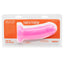  Tantus They/Them Girthy Silicone Dildo has a short, stout design to please people who love girth, not length & won't hit your cervix or insides. Bubblegum-package.