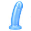  Tantus They/Them Girthy Silicone Dildo has a short, stout design to please people who love girth, not length & won't hit your cervix or insides. Blue. (3)