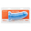  Tantus They/Them Girthy Silicone Dildo has a short, stout design to please people who love girth, not length & won't hit your cervix or insides. Blue-package.