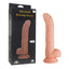 Escapade - The Master 7" Silicone Dong -realistic veiny dildo has an angled G-spot head & offers 10 vibration modes, rotation & a one-key burst mode. Flesh, box