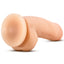 Back view of Loverboy Mr Fix It realistic beige dildo features suction cup base made of waterproof PVC.