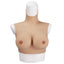 Ultra-Realistic Silicone Breast Form has large E-cup breasts in a natural teardrop shape for gender affirmation without MTF top surgery & drag queen performances.