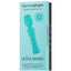 FemmeFunn - Ultra Wand - ergonomic wand has a comfy handle & flexible head that contains 10 vibration modes. rechargeable, textured body. Turquoise Blue, box