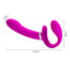 Pretty Love - Valerie - strapless strap-on delivering 12 vibration modes to both G-spots. Silicone, rechargeable. size details