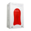 Aphrodisia - Vibrating Stroker with Warming Function - ribbed masturbator has flexible wings & an open-ended design to surround your penis with 10 modes of vibration & heats up for a lifelike feeling. Red, box