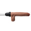 525 Remote Control thrusting vibrating heating sex machine dildo features lifelike testicles and veiny shaft. 
