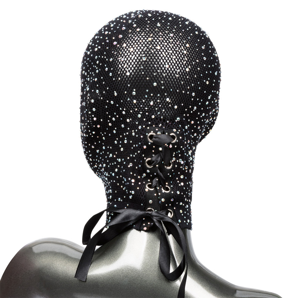Radiance Rhinestone Mesh Full Hood Cover | BDSM Accessories |Sexyland