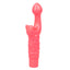 A pink butterfly rabbit vibrator features fluttering wings and antennae on the clitoral teaser.