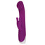 A purple G-spot vibrator featuring bunny ears, a flexible curved shaft and blunt head.