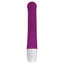 Back view of a purple G-spot vibrator showcasing its magnetic charing points.