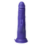 A purple thrusting rabbit dildo vibrator with a veiny shaft. 