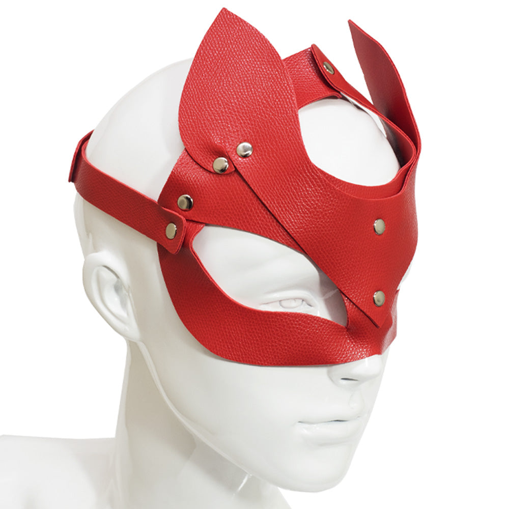 Faux Mask Faux Leather Fox Half Face Mask | Adult Costume Accessories – Sexyland