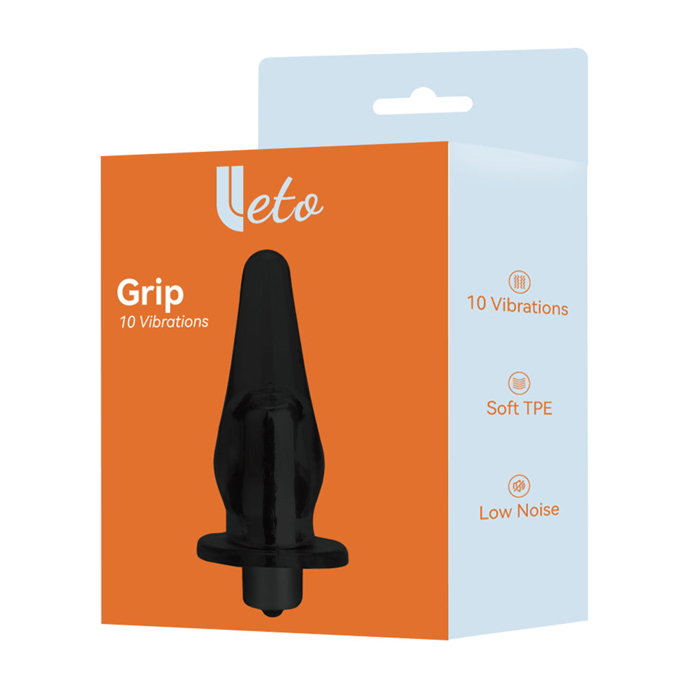 Leto Grip 10-Mode Vibrating Bullet & Anal Plug Sleeve Toy Set Sexyland Leto Grip 10-Mode Vibrating Bullet & Anal Plug Sleeve Toy Set Sexyland