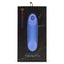 A black box with Nu Sensuelle trinitii clitoral suction and licking vibrator displayed on the front in ultra violet. 