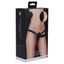 Ouch! Adjustable Rechargeable Vibrating Ridged Silicone Strap-On