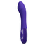 A GIF of a purple G-spot vibrator shows its phallic head movement and flexibility on a plain white background.