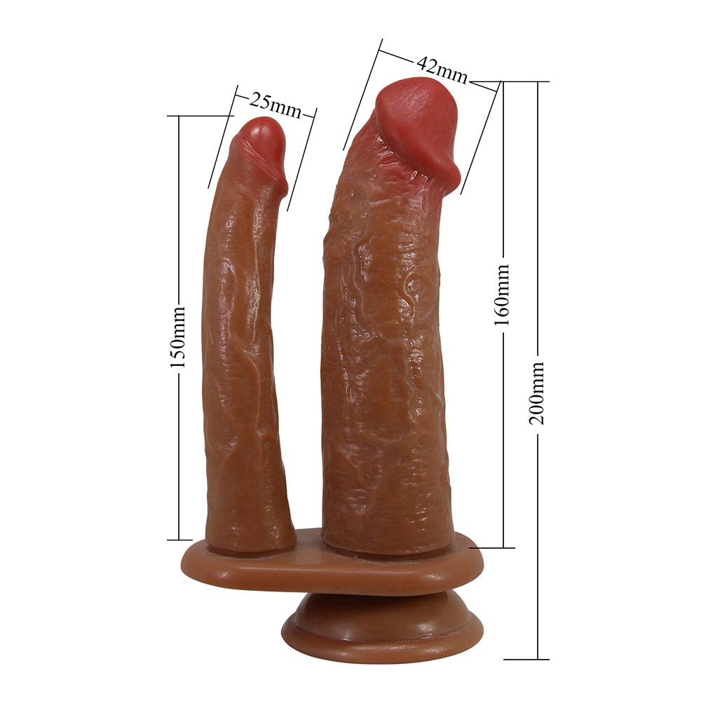 Pretty Love Goran Realistic DP Suction Cup Dildo Adult Toy Sexyland Pretty Love Goran Realistic DP Suction Cup Dildo Adult Toy Sexyland