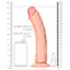 RealRock 10" Curved Realistic Dildo With Suction Cup