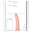 RealRock Realistic 6" Slim Dildo With Suction Cup