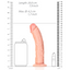 RealRock 7" Curved Realistic Dildo With Suction Cup