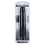 An extra long girthy black dildo sits in its clear packaging by Real Rock. 