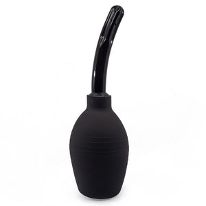  Adam & Eve EZ Anal Douche has a flat base so it stands up on its own without tipping over & a detachable screw-in nozzle for easy refills & cleaning.