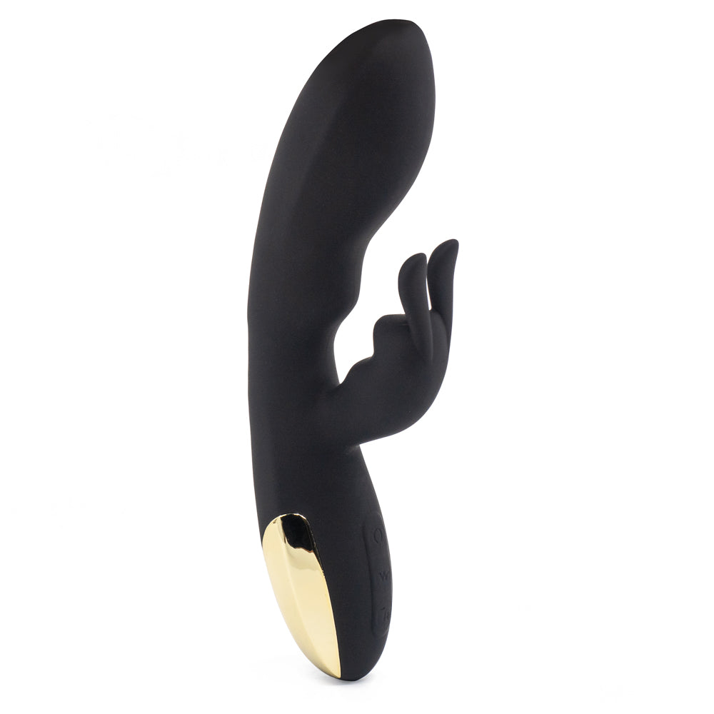 Combine style & power in this A&E rabbit vibrator w/ a bulbous G-spot head & flexible clitoral bunny! (2)