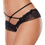  Allure Adore Dare Me Strappy Crotchless Lace Panties have a wraparound strappy waist detail & a crotchless opening in flirty scalloped lace.