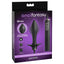 Anal Fantasy Elite Collection Auto-Throb Inflatable Vibrating Plug has a corded remote to activate 10 vibration modes + manual inflation & a pulsating, auto-throb mode to pulse against your inner walls! Package.
