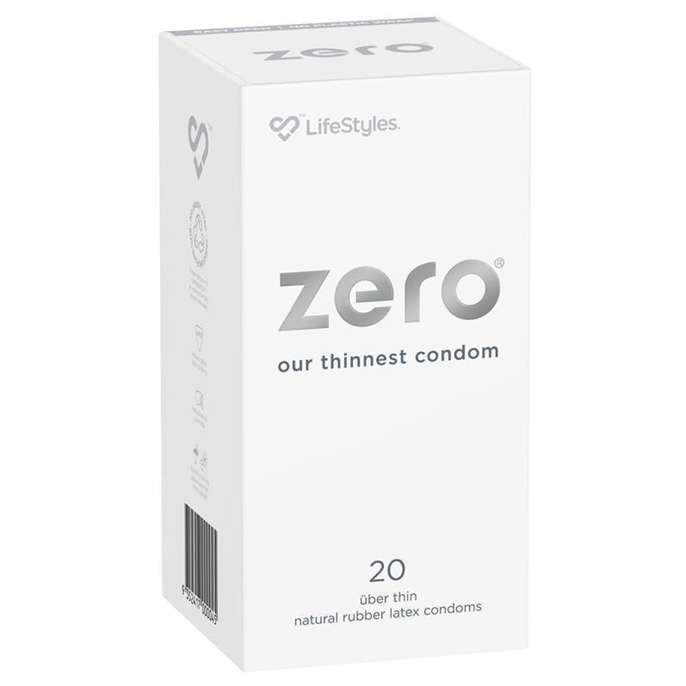 These uber-thin latex condoms are less than 0.05mm thick so you can enjoy every sensation & feel closer to your lover than ever!  20 pack.