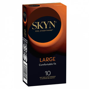 The first-ever large-sized polyisoprene condom is latex-free & is the closest thing to wearing nothing at all for natural-feeling sex!