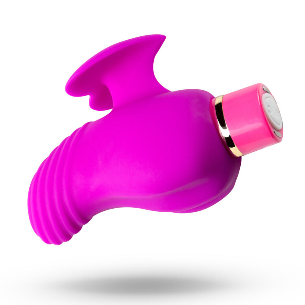 Aria Erotic AF Ergonomic Heart Finger Vibrator has an ergonomic heart-shaped fin to separate your hand from 10 strong vibrations & offers great grip. (2)