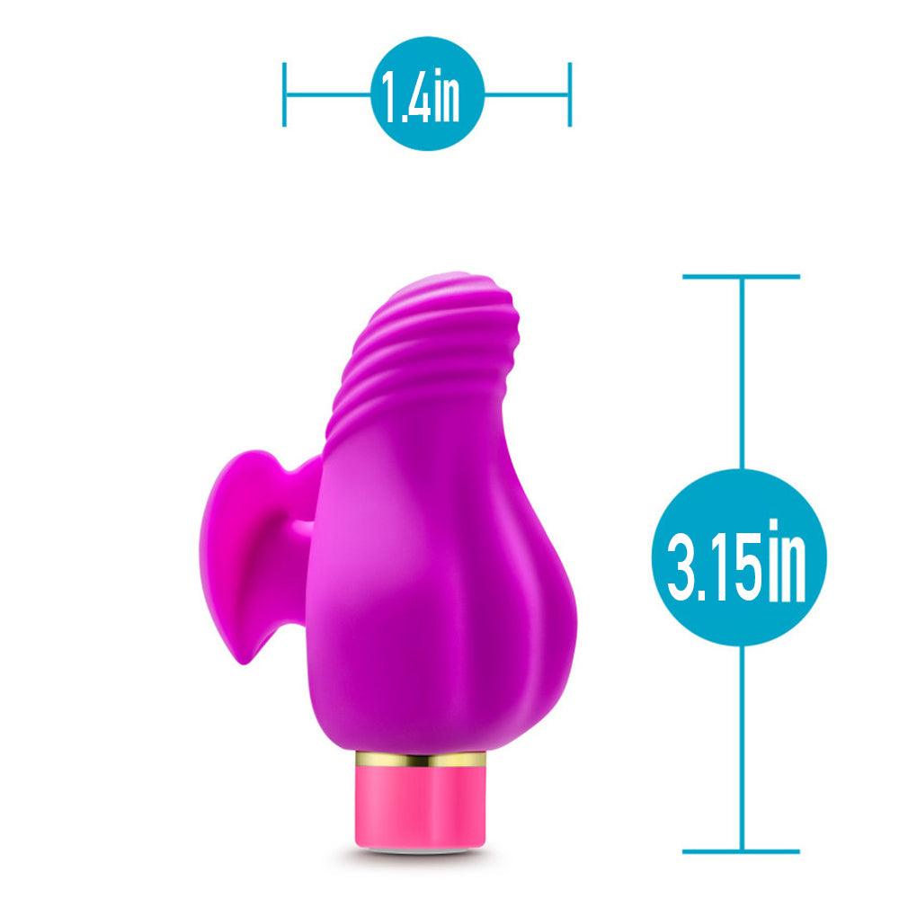 Aria Erotic AF Ergonomic Heart Finger Vibrator has an ergonomic heart-shaped fin to separate your hand from 10 strong vibrations & offers great grip. Dimensions.