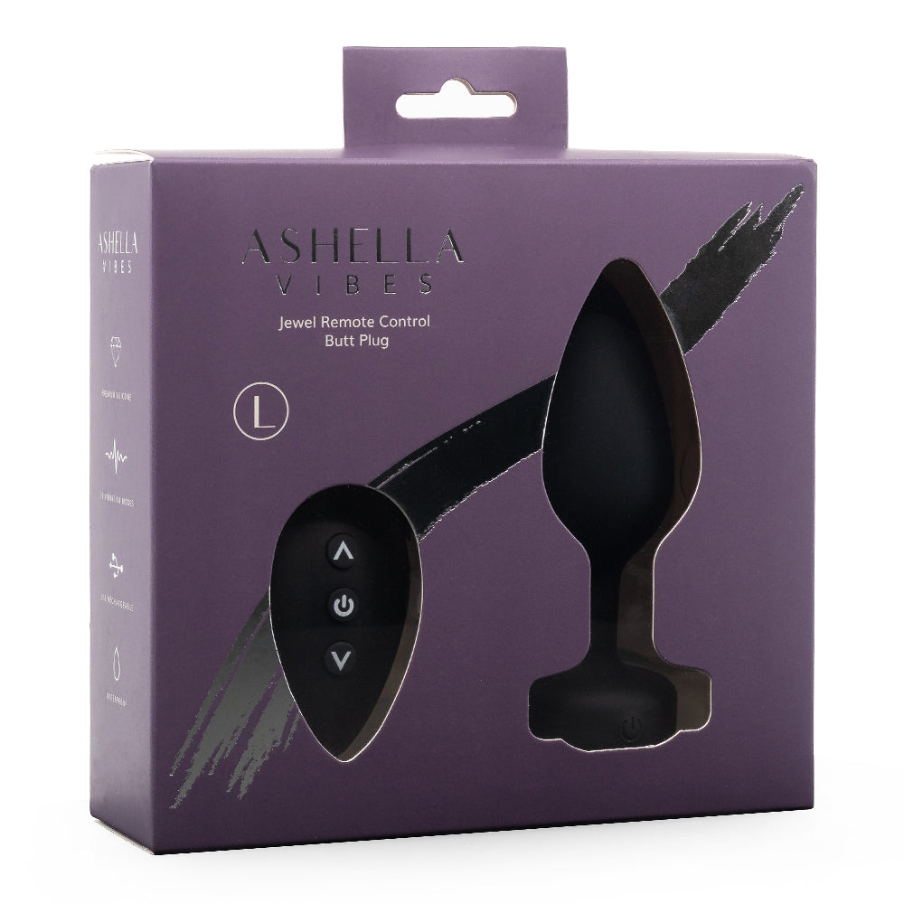 Ashella Vibes Large Remote Control Vibrating Jewel Butt Plug Sexyland Ashella Vibes Large Remote Control Vibrating Jewel Butt Plug Sexyland