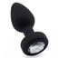 Ashella Vibes Remote Control Vibrating Jewel Butt Plug has a tapered tip + firm neck for easy insertion & has 10 vibration modes you can control onboard or w/ the remote.