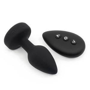 Ashella Vibes Remote Control Vibrating Jewel Butt Plug is perfect for beginners & has 10 vibration modes you can control onboard or w/ the remote. With remote.